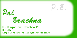 pal brachna business card