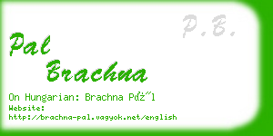 pal brachna business card